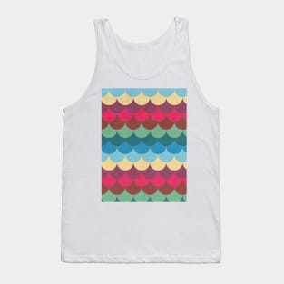 Colorful Mermaid Pattern Tank Top